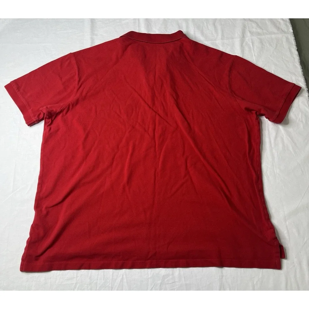 *Polo‎ Ralph Lauren Mens Red Polo Shirt Size 2XB / 2TG Short Sleeve